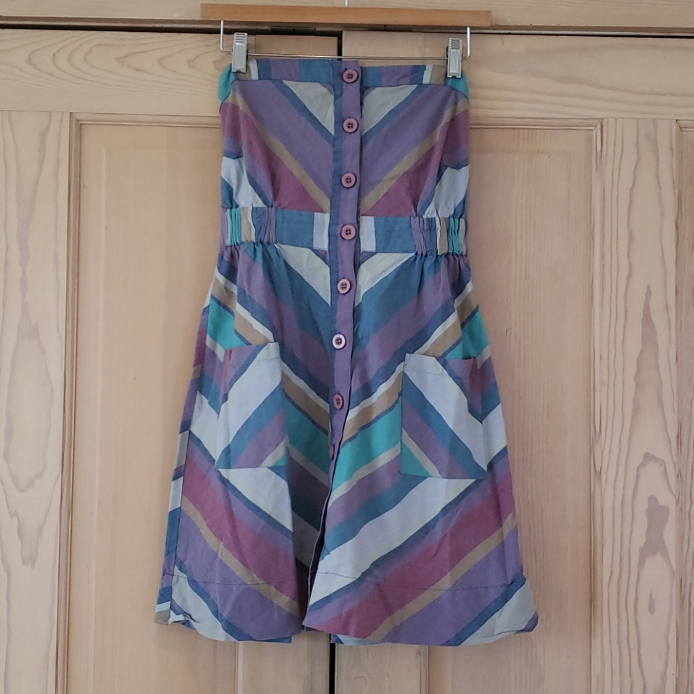 Ecote cotton strapless dress